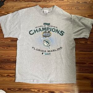 Vintage 2003 Florida Marlins World Series Championship T-Shirt